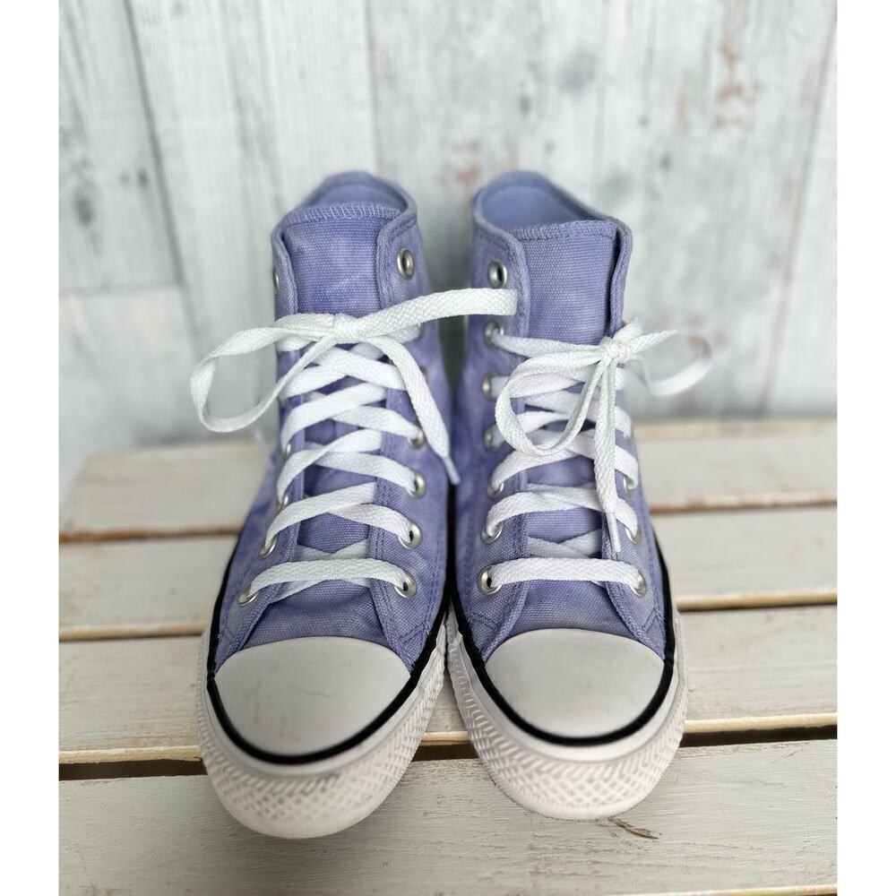 Converse Chuck Taylor All Star Hi Top Unisex Sneakers Ultra Violet/Tie Dye Sz 5 - Picture 3 of 9